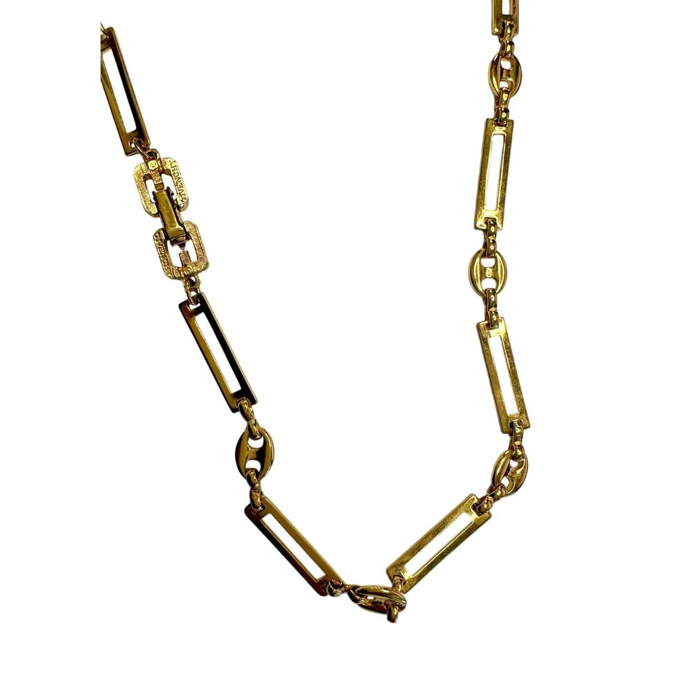 Givenchy Necklace With Unique Flat Rectangle Links - image 1